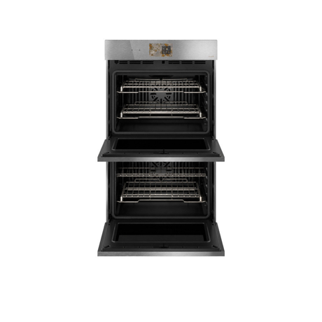 Café 30" Smart Built-In Convection Double Wall Oven in Platinum Glass