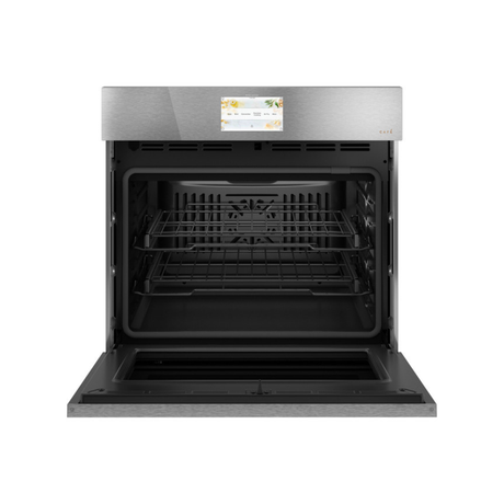 Café 30" Smart Built-In Convection Single Wall Oven in Platinum Glass