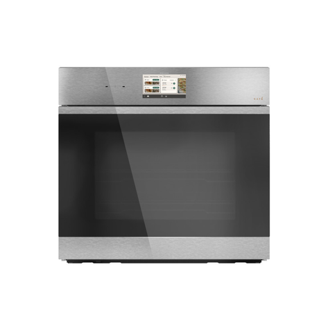 Café 30" Smart Built-In Convection Single Wall Oven in Platinum Glass
