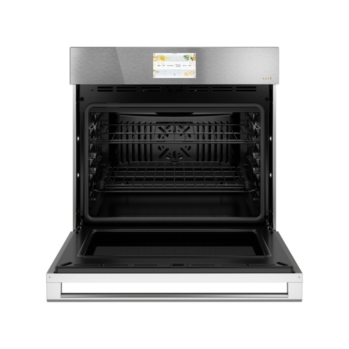 Café 30" Smart Single Wall Oven with Convection in Platinum Glass