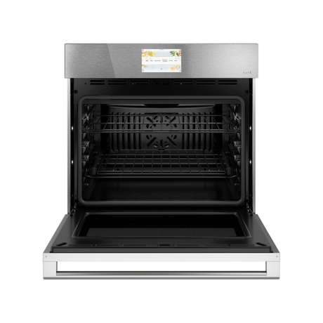 Café 30" Smart Single Wall Oven with Convection in Platinum Glass
