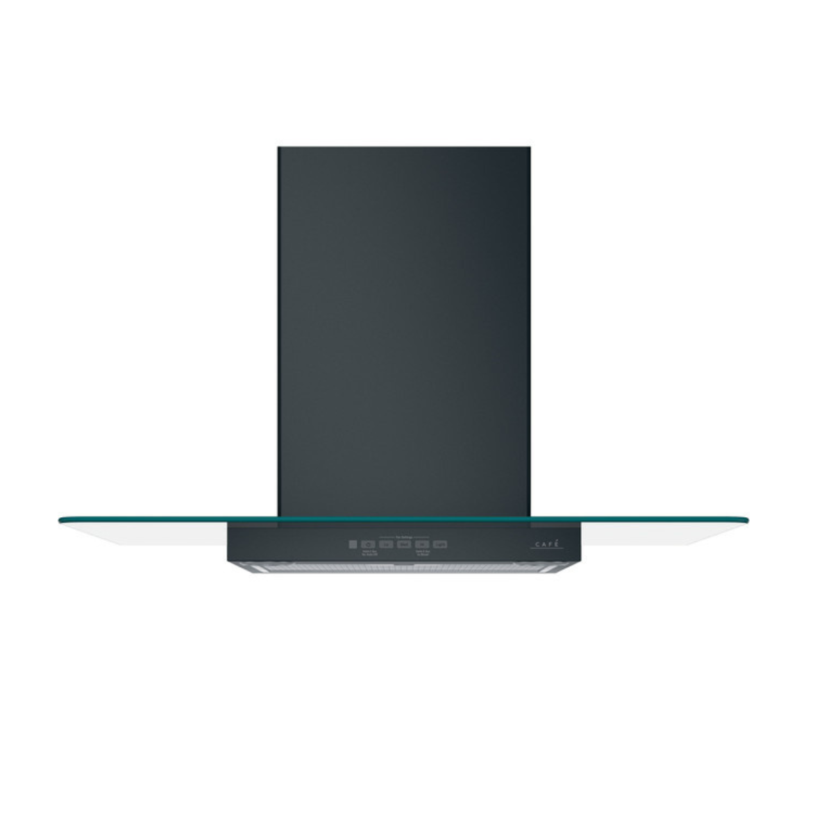 Café 30" Wall-Mount Glass Canopy Chimney Hood