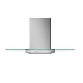 Café 30" Wall-Mount Glass Canopy Chimney Hood