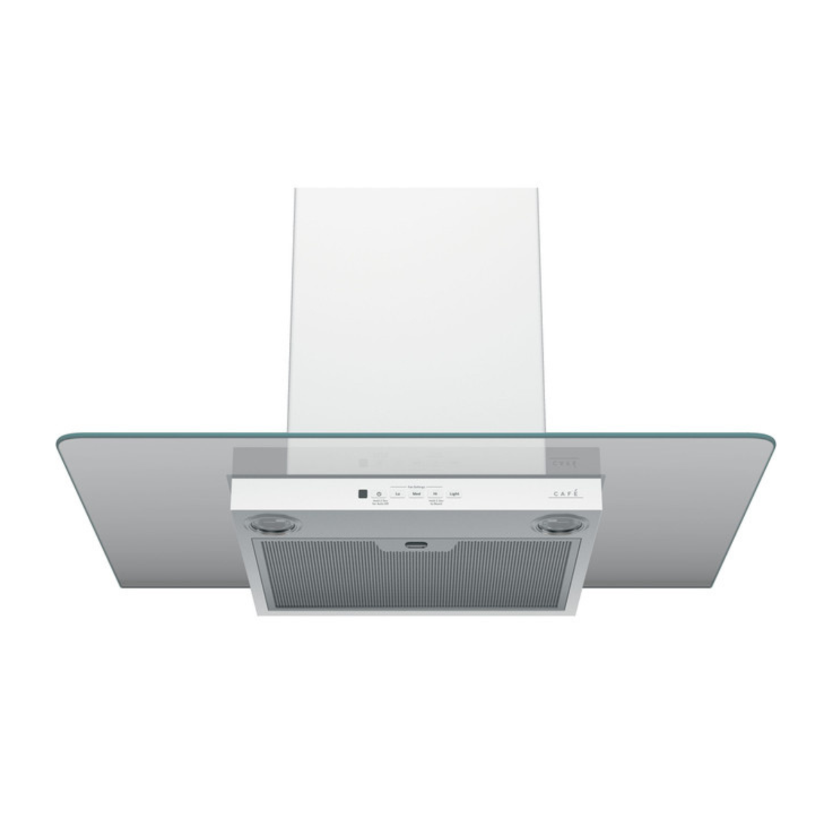 Café 30" Wall-Mount Glass Canopy Chimney Hood