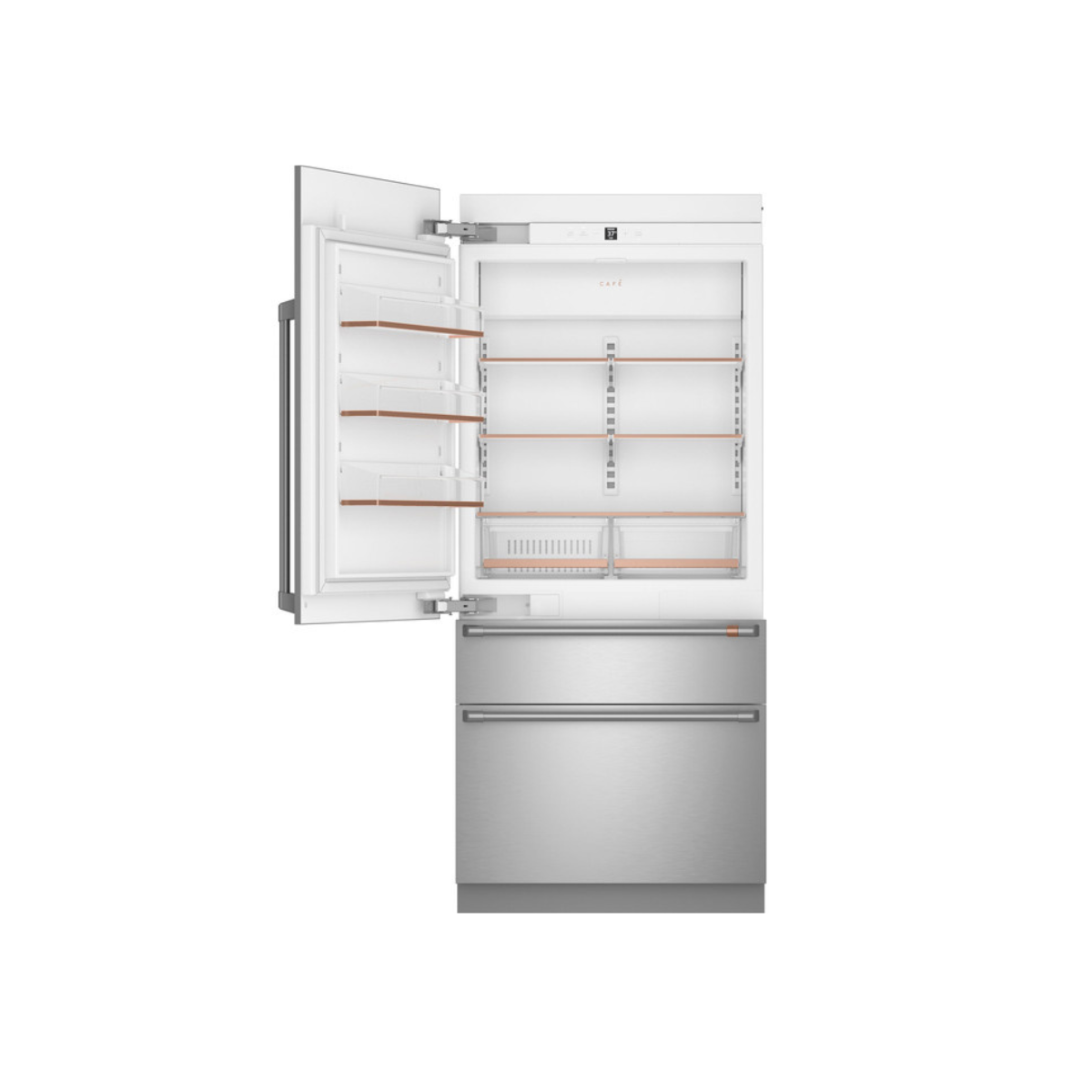 Café 36" Panel-Ready Integrated Bottom-Freezer Refrigerator – Left Swing