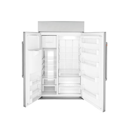 Café 48" Smart Built-In Side-by-Side Refrigerator with Dispenser