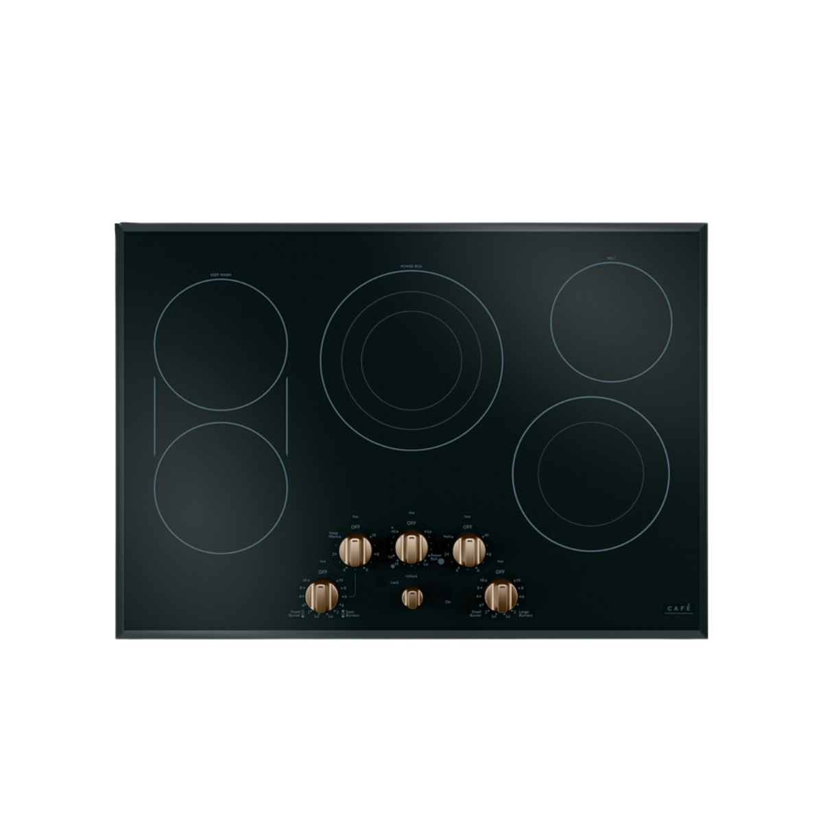 Café Electric Cooktop Knobs - Brushed Brass