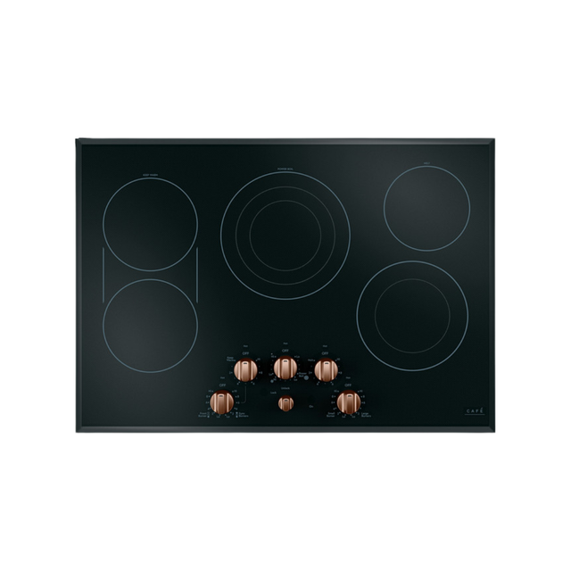 Café 5 Electric Cooktop Knobs - Brushed Copper