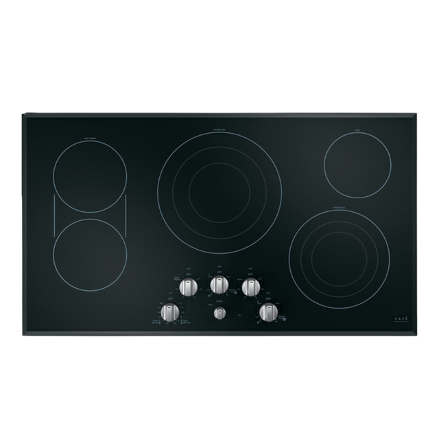 Café 5 Electric Cooktop Knobs - Brushed Stainless