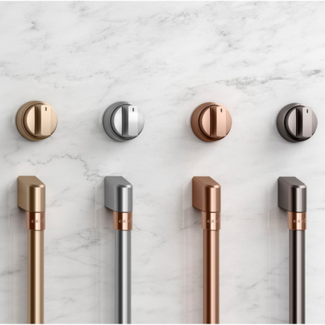 Café 5 Electric Cooktop Knobs - Brushed Stainless