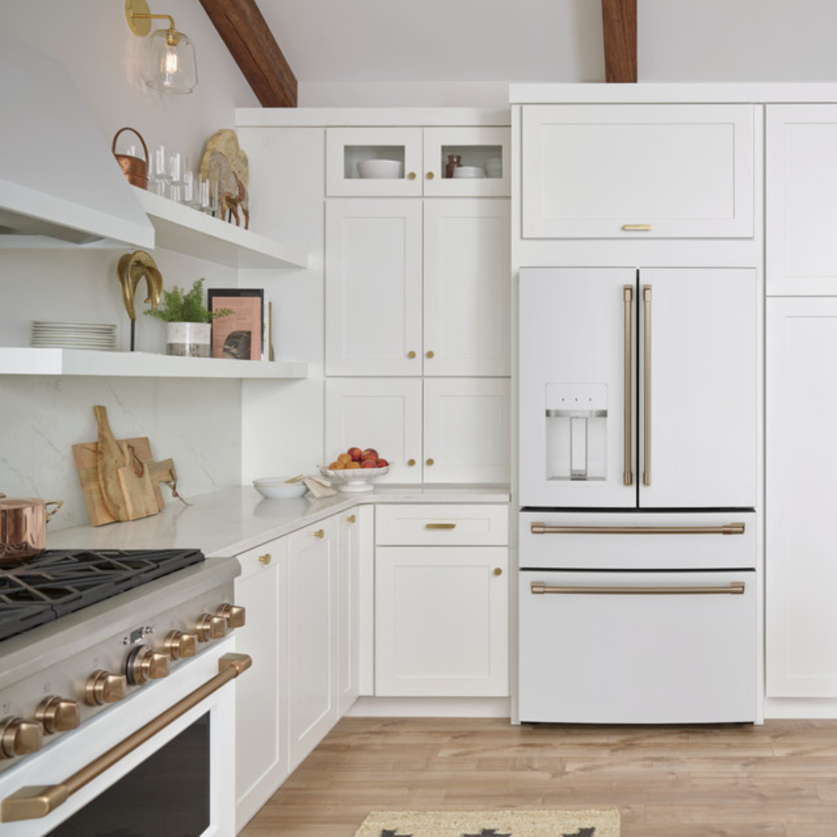 Café ENERGY STAR 27.8 Cu. Ft. Smart 4-Door French-Door Refrigerator