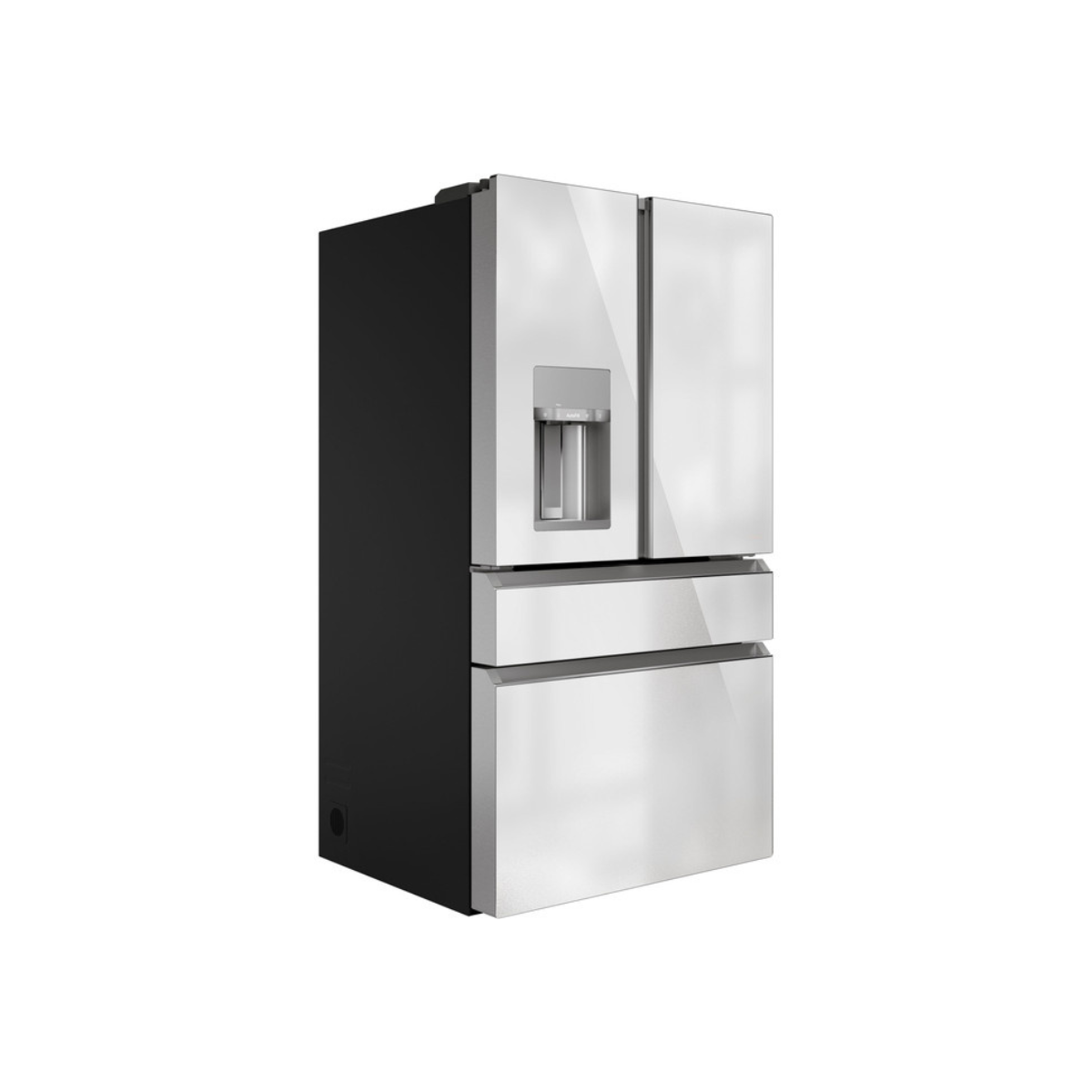 Café ENERGY STAR 27.8 Cu. Ft. Smart 4-Door French-Door Refrigerator in Platinum Glass