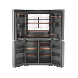 Café ENERGY STAR 28.3 Cu. Ft. Smart Quad-Door Refrigerator in Platinum Glass with Dual-Dispense AutoFill Pitcher