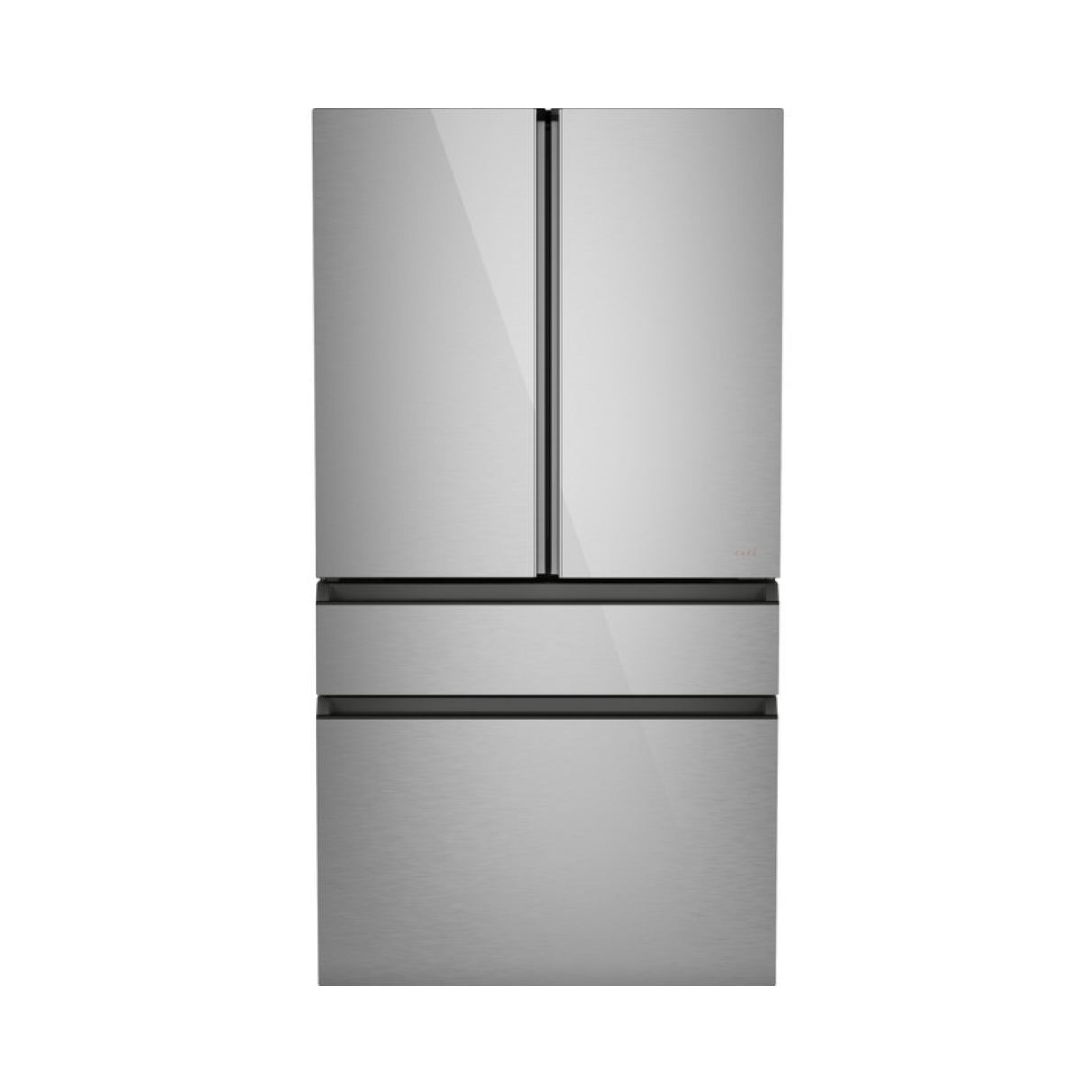 Café ENERGY STAR 28.7 Cu. Ft. Smart 4-Door French-Door Refrigerator in Platinum Glass With Dual-Dispense AutoFill Pitcher