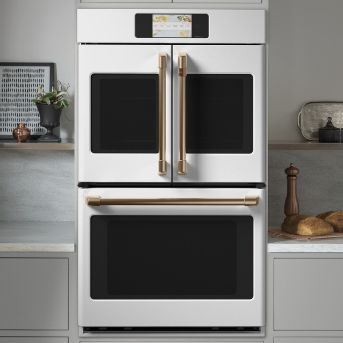 Café Professional Series 30" Smart Built-In Convection French-Door Double Wall Oven