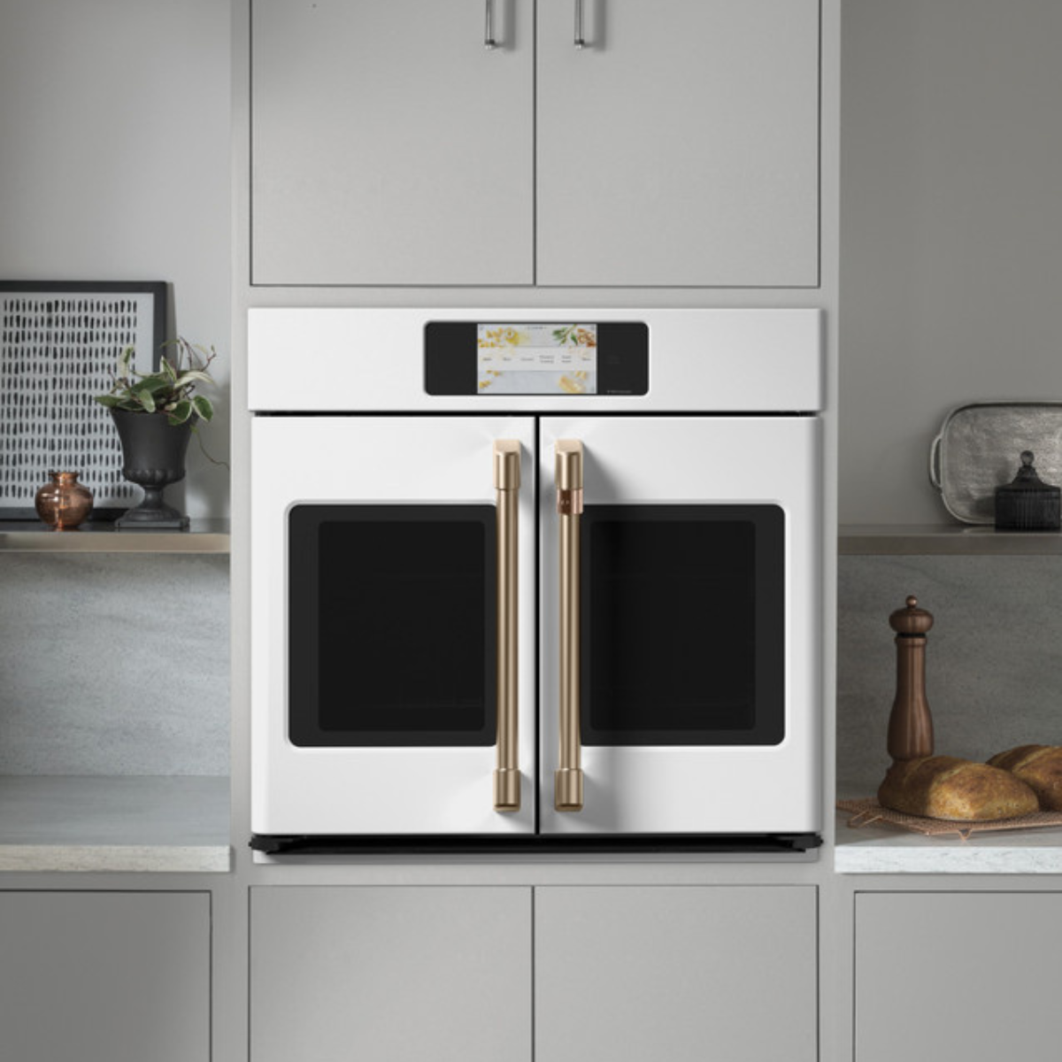 Café Professional Series 30" Smart Built-In Convection French-Door Single Wall Oven