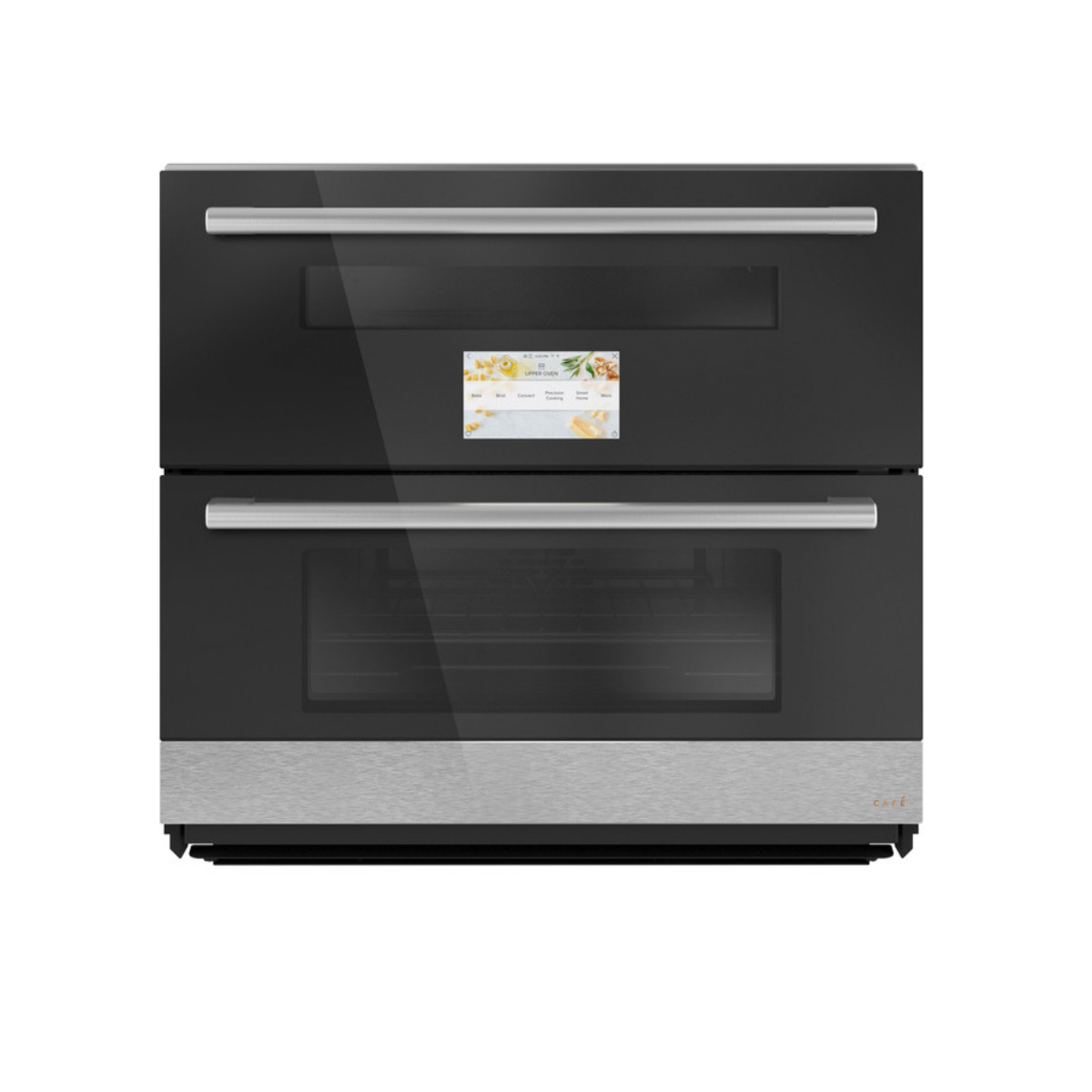 Café 30" Duo Smart Single Wall Oven in Platinum Glass