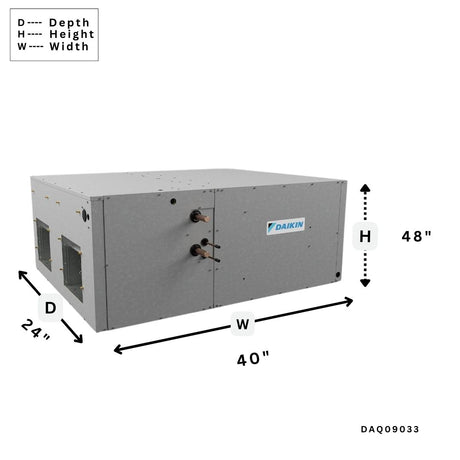 Daikin 7.5 Ton Light Commercial Air Handler 208/230V 3PH R32 DAQ09033