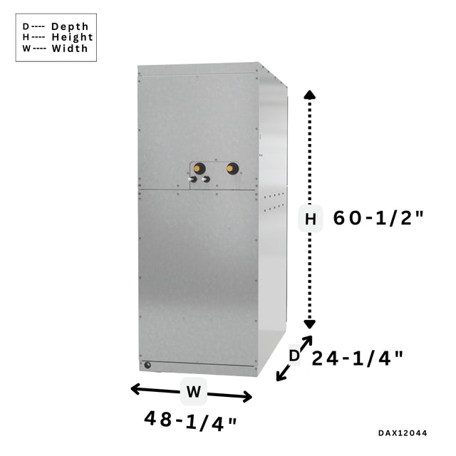 DAX09044|7.5 Ton Upflow/Horizontal Daikin Commercial Air Handler 460V