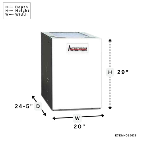 ELECTRIC FURNACES | E7EM-010K3 | E7 Electric Furnace Multi- Position | Intertherm