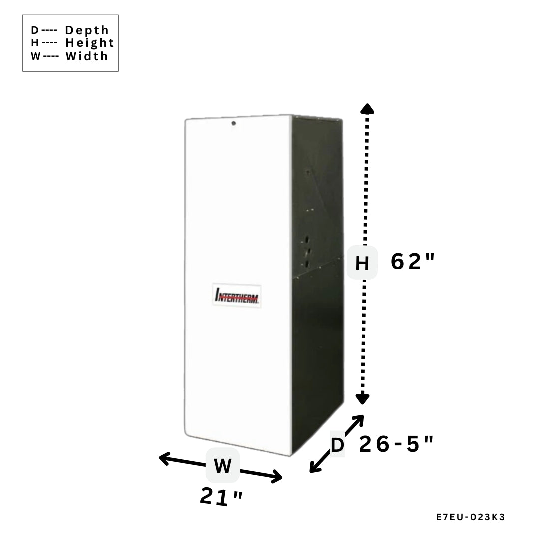 ELECTRIC FURNACES | E7EU-023K3| E7 Electric Upflow Furnace | Intertherm