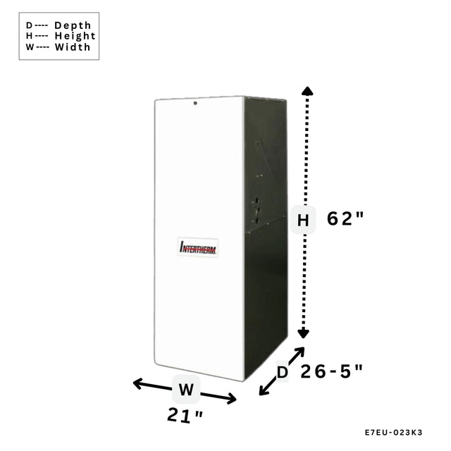 ELECTRIC FURNACES | E7EU-023K3| E7 Electric Upflow Furnace | Intertherm
