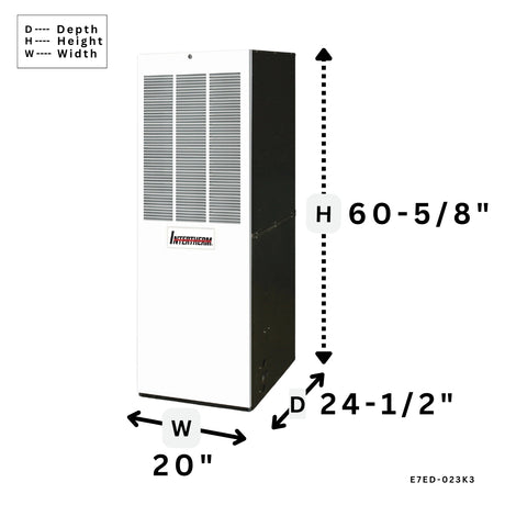 ELECTRIC FURNACES | E7ED-023K3 | E7 Electric Furnace Down Flow | Intertherm - acunitsforless.com