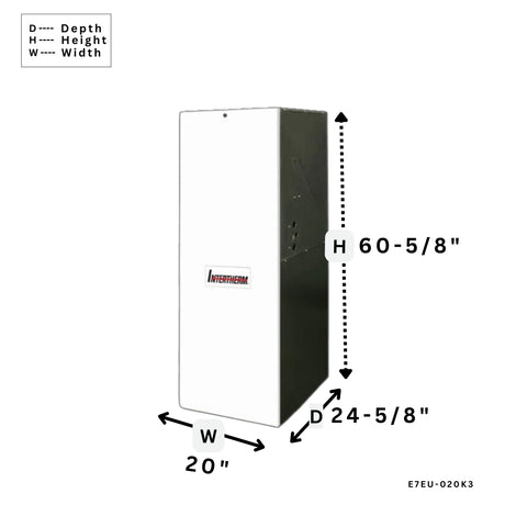 ELECTRIC FURNACES | E7EU-020K3| E7 Electric Upflow Furnace | Intertherm