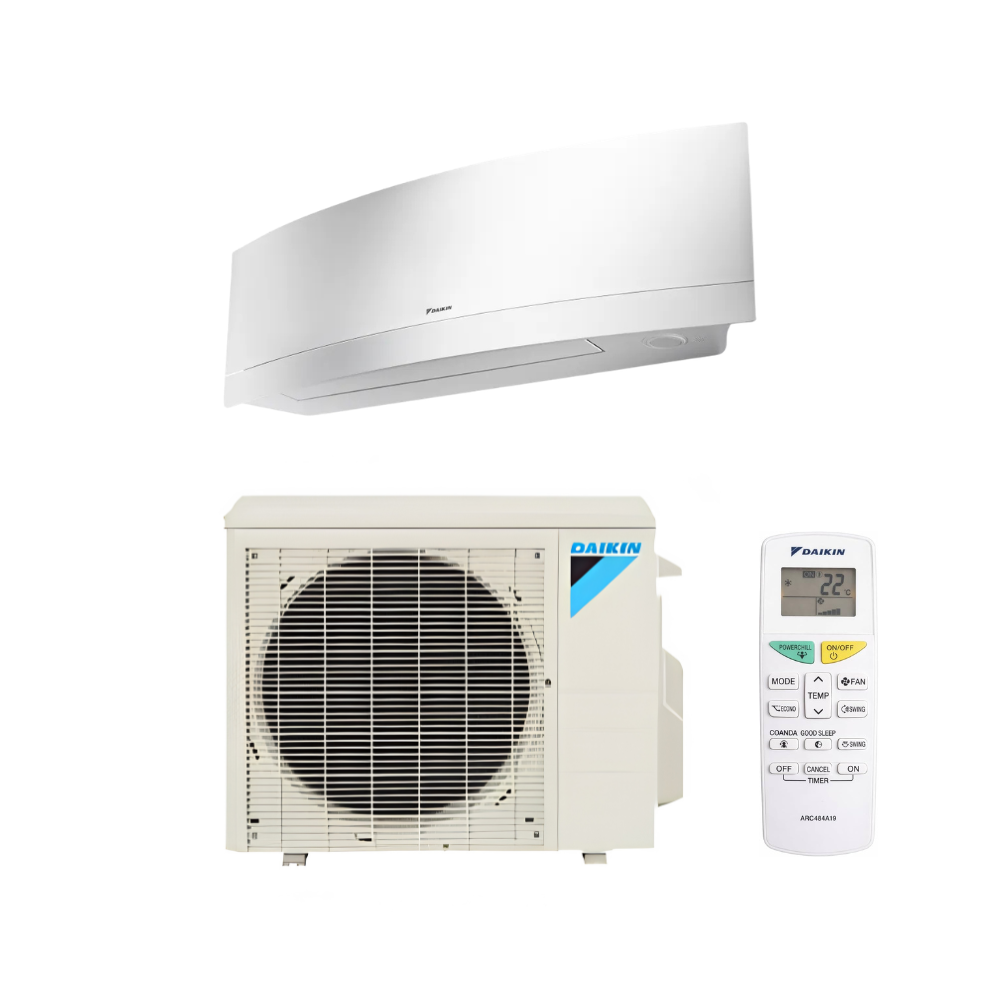 DAIKIN 0.75 TON EMURA SINGLE ZONE MINI SPLIT SILVER HEAT PUMP DUCTLESS RX09WMVJU9/FTXR09WVJUS9