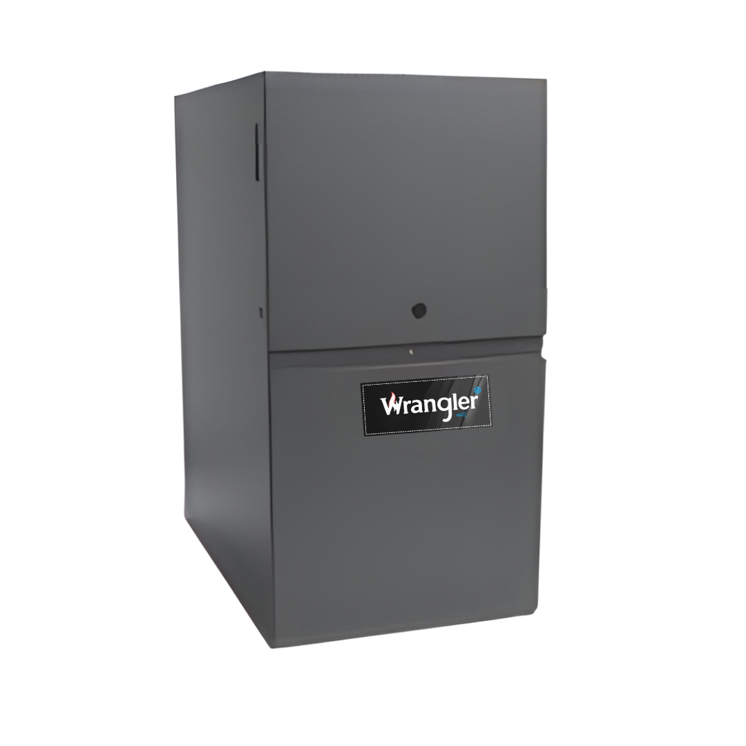 Wrangler WR-GD9T800804BX 0.8 | Wrangler 80% AFUE GD9T80 Gas Furnace Multi Speed ECM, Two Stage, Downflow/Horizontal, 80000 Btu BTUH/H,
