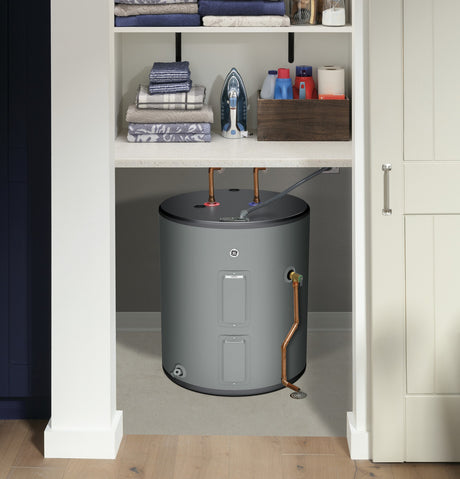 GE40L08BAM - 40 gallon low boy t-stat electric top - acunitsforless.om