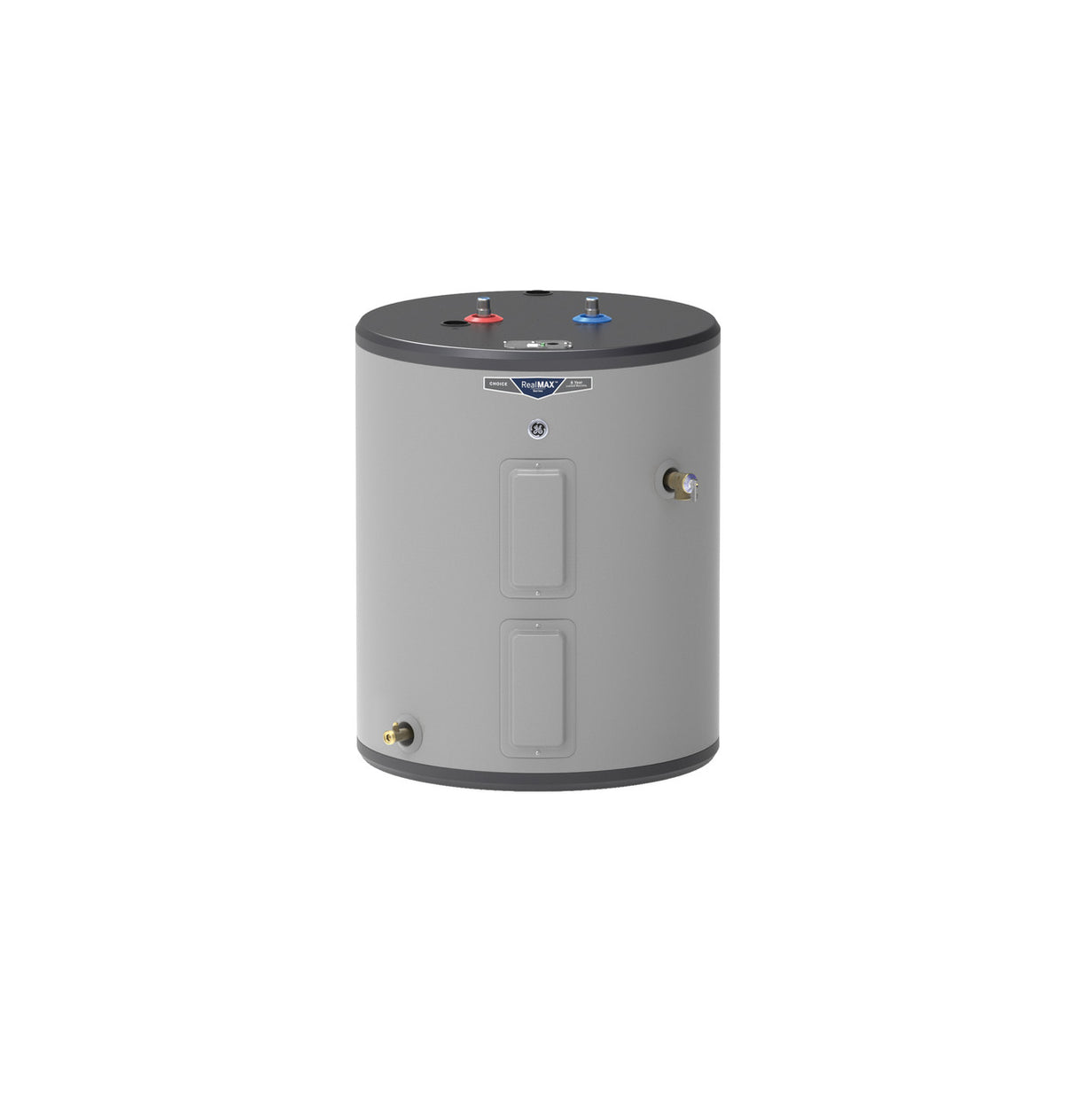 GE40L08DAT - 36 gal, lowboy, 8 yr warranty, 4500w element, thermostat control, top port - acunitsforless.com