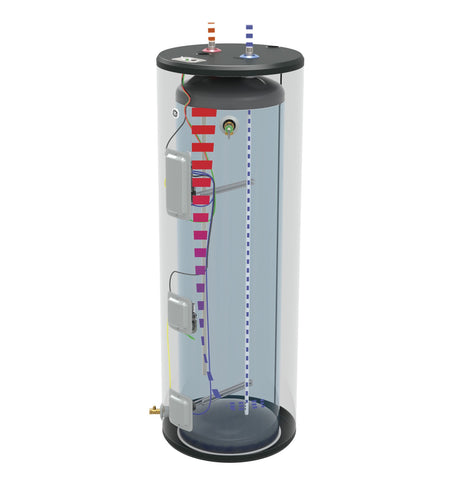 GE50T08BAM - 50 gallon tall t-stat electric 8yr wrr - acunitsforless.com
