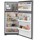 GE® 16.6 cu. ft. Top Freezer Refrigerator with Icemaker, Stainless Steel – GIE17GSNRSS