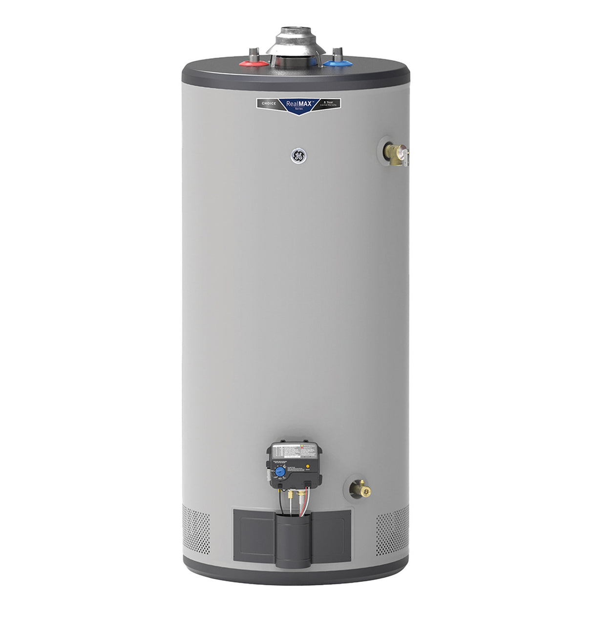 GP40S08BXW - Ge realmax choice 40 gallon short liquid propane atmospheric water heater - acunitsforless.com