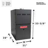 5.0 Ton Goodman 13.4 SEER2 R32 GLXS3BN6010 GD9S801005CX CHPTA6030D3 - acunitsforless.comAir Conditioner & Furnace Systems