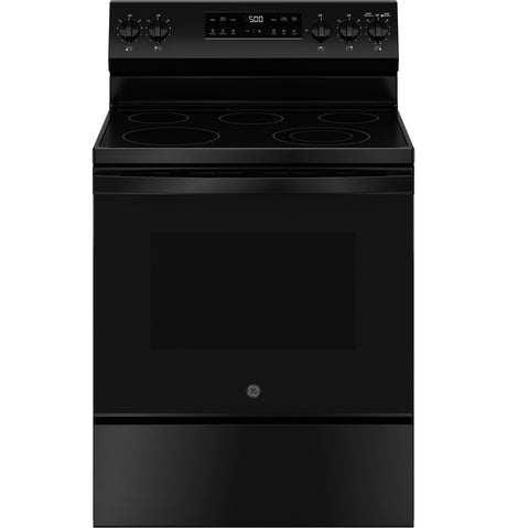 GE® 30" Free-Standing Electric Range with Crisp Mode & Storage Drawer, Stainless Steel – GRF500PVSS