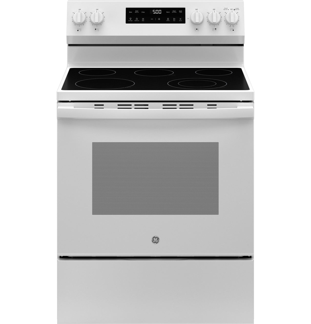 GE® 30" Free-Standing Electric Range with Crisp Mode & Storage Drawer, Stainless Steel – GRF500PVSS