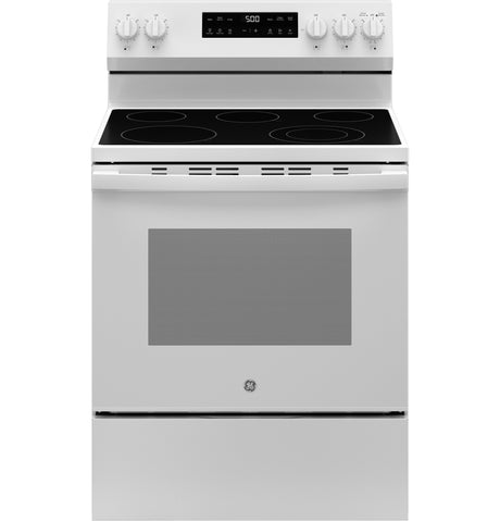 GE® 30" Free-Standing Electric Range with Crisp Mode & Storage Drawer, Stainless Steel – GRF500PVSS
