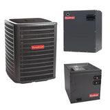 Goodman 1.5 Ton 15.2 SEER Heat Pump Two Piece vs Blower MBVC1201AA-1 CHPTA1822B4 GSZH501810