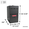 Goodman 80% AFUE Gas Furnace Nine Speed ECM, Two Stage, GR9T800603BN