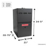 Goodman 92% AFUE Gas Furnace Multi Speed ECM, Single Stage GR9S920805CN