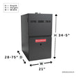 Goodman 92% AFUE Gas Furnace Multi Speed ECM, Single Stage GR9S921004CN