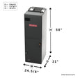 Goodman AMVT60DP1400: 5 Ton Variable-Speed Air Handler Electric Furnace