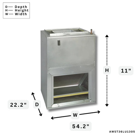 Goodman AWST36LU1305 3 Ton Wall-Mounted Air Handler ECM TXV