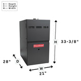 2.5 Ton 80,000 Btu Goodman Furnace  80% Upflow  Horizontal  Two Stage GM9C800804CN CHPTA3630C4 GSXN403010