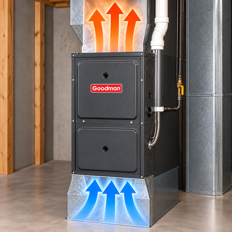 Goodman GR9S800604BN 60,000 BTU 80% AFUE Single-Stage Nine-Speed ECM Gas Furnace