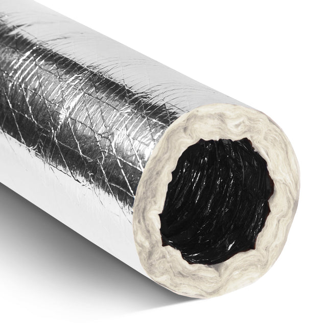 Flex | 1080 |Flexible Duct, Air Rip - Stop, 10 in Dia, 25 ft LG, R6, Round - 1080