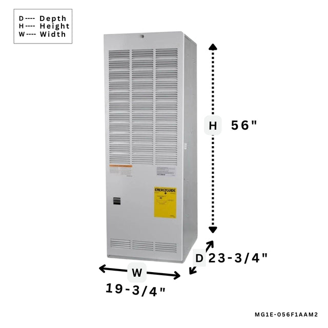 Intertherm MG1E-056F1AAM2 : 80% AFUE Gas Furnace (Manufactured Homes) | Downflow, Hot Surface Ignition
