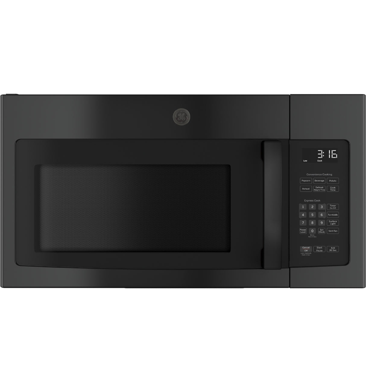 GE® 1.6 cu. ft. Over-the-Range Microwave, 950W, Black – JNM3163DJBB